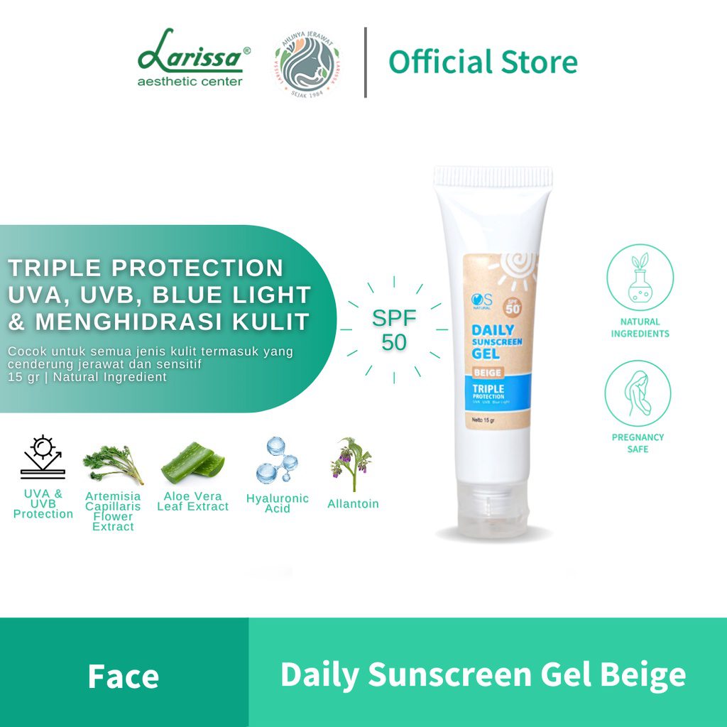 Daily Sunscreen Beige SPF 50 Larissa Aesthetic Center