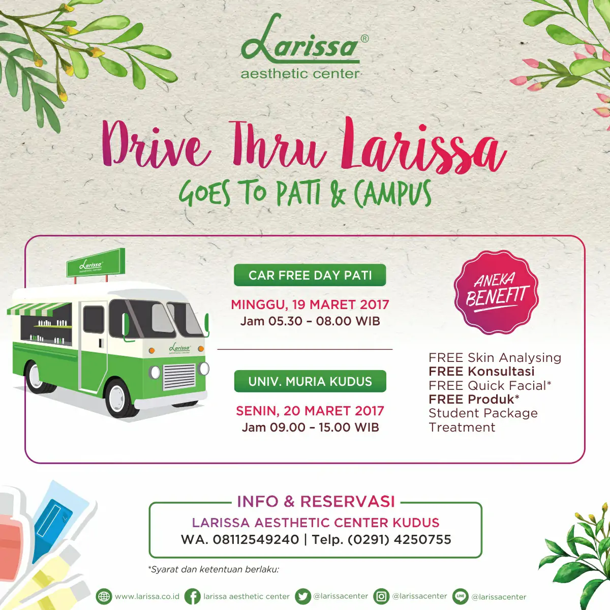 Drive Thru Larissa di Alun-Alun Pati & Universitas Muria Kudus