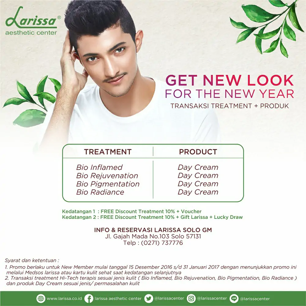 Promo Larissa Solo Gajah Mada, "Get New Look For The New Year"