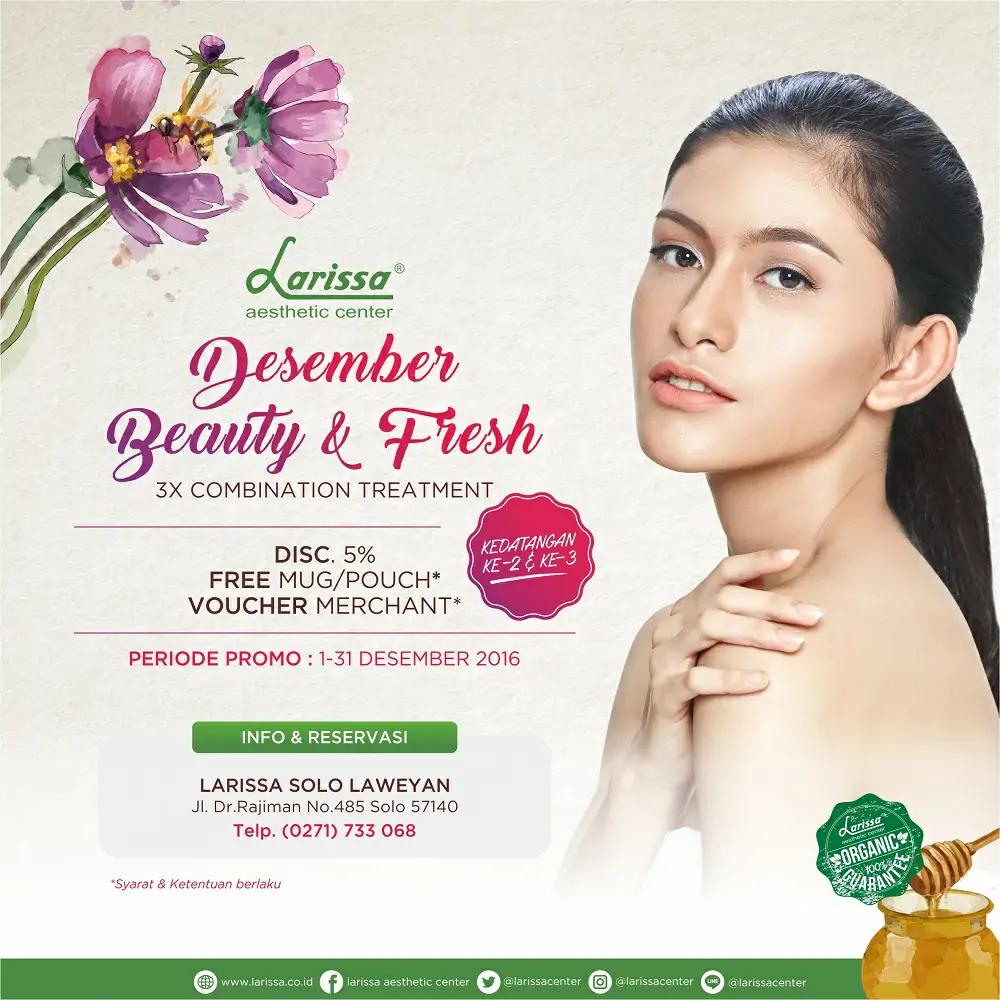 Desember Beauty And Fresh, Promo Larissa Cab. Solo Laweyan