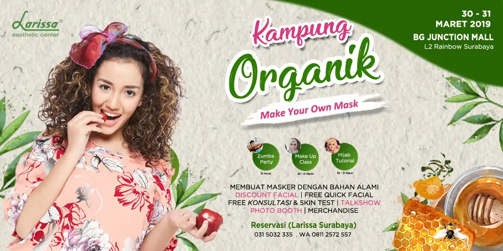 Surabaya, Racik Masker Wajah Berbahan Alami di Kampung Organik Larissa Yuk