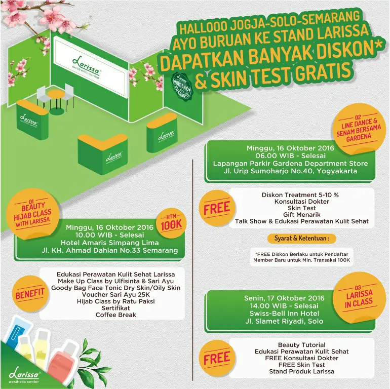 Kunjungi Stand Larissa Solo, Semarang dan Yogyakarta