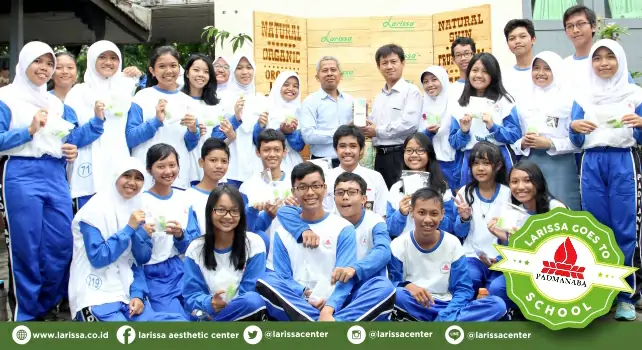 Kemeriahan Larissa Goes To  School di SMAN 03 Yogyakarta