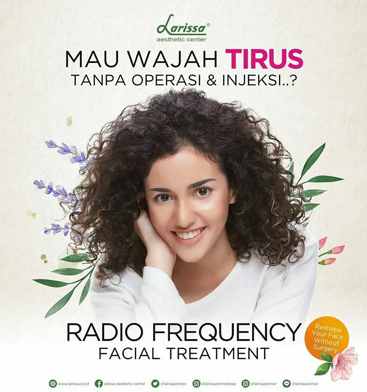 Wajah Tirus Tanpa Operasi dan Injeksi Dengan Larissa Radio Frequncy