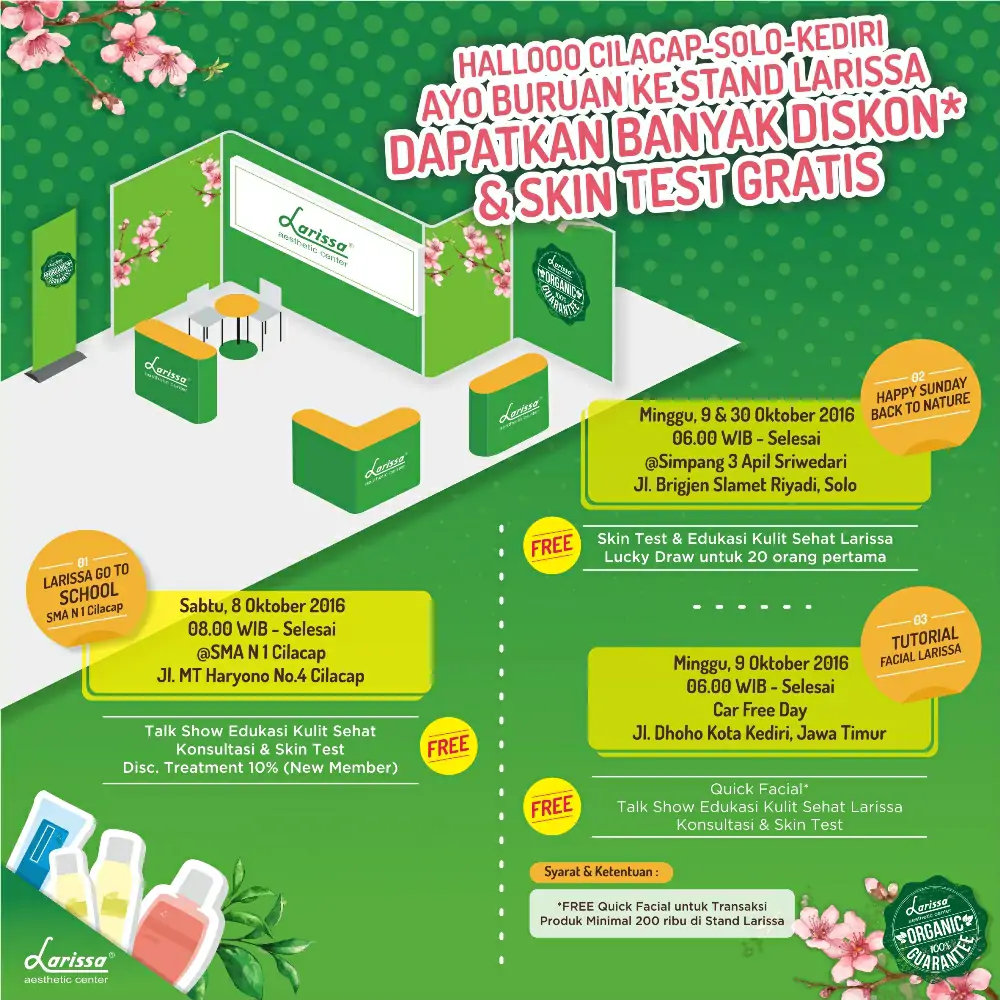 Kunjungi Event Larissa Solo, Kediri dan Cilacap