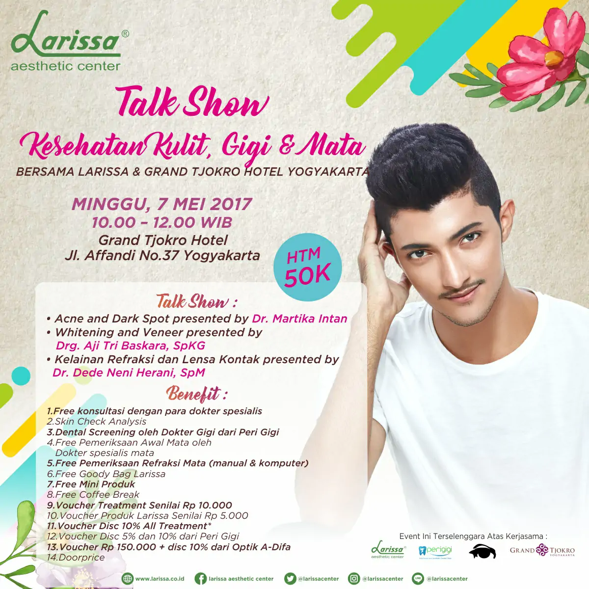 Talk Show Kesehatan Kulit, Gigi dan Mata Bersama Larissa