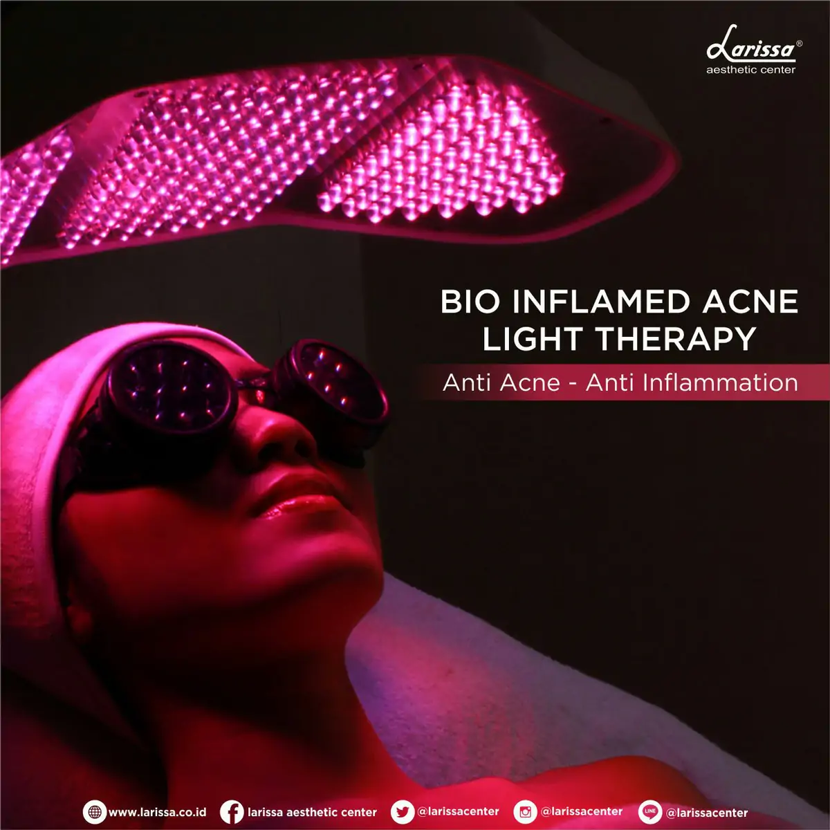 Larissa Bio Inflamed Acne Light Therapy, Anti Acne - Anti Inflammation