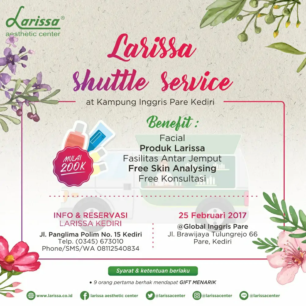 Larissa Suttle Service at Kampung Inggris Pare Kediri