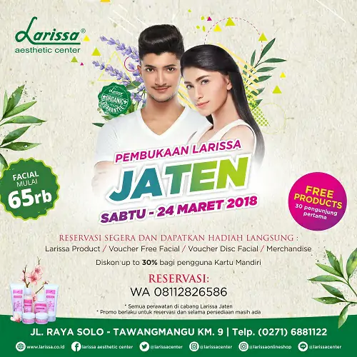 Dibuka Larissa Jaten Surakarta, Banyak Hadiah Langsung di Pembukannya...!!