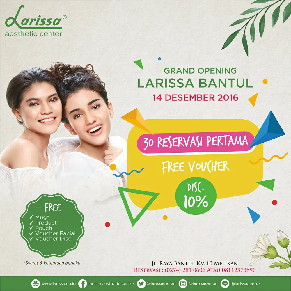 Grand Opening Larissa Cabang Bantul 14 Desember 2016