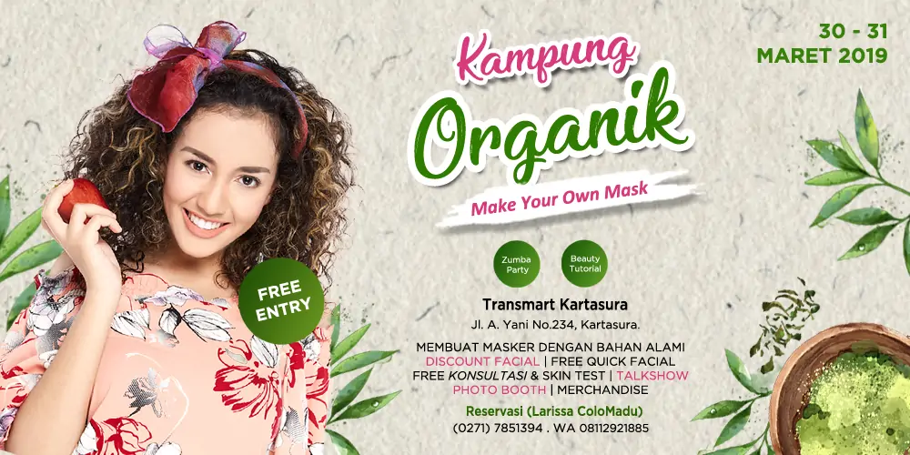 Diskon Facial Larissa Di Kampung Organik Colomadu