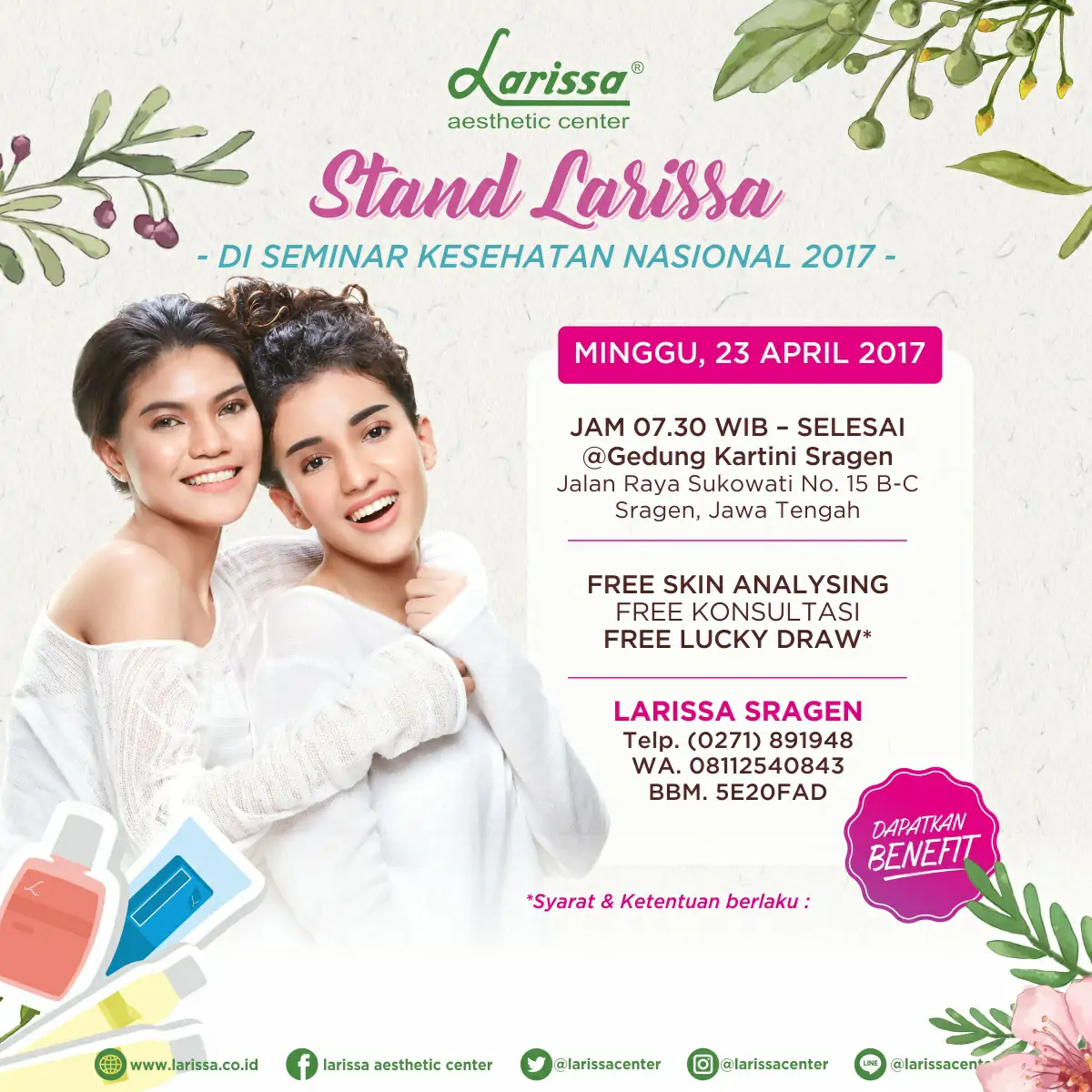 Stand Larissa Di Seminar Kesehatan Nasional 2017 Sragen