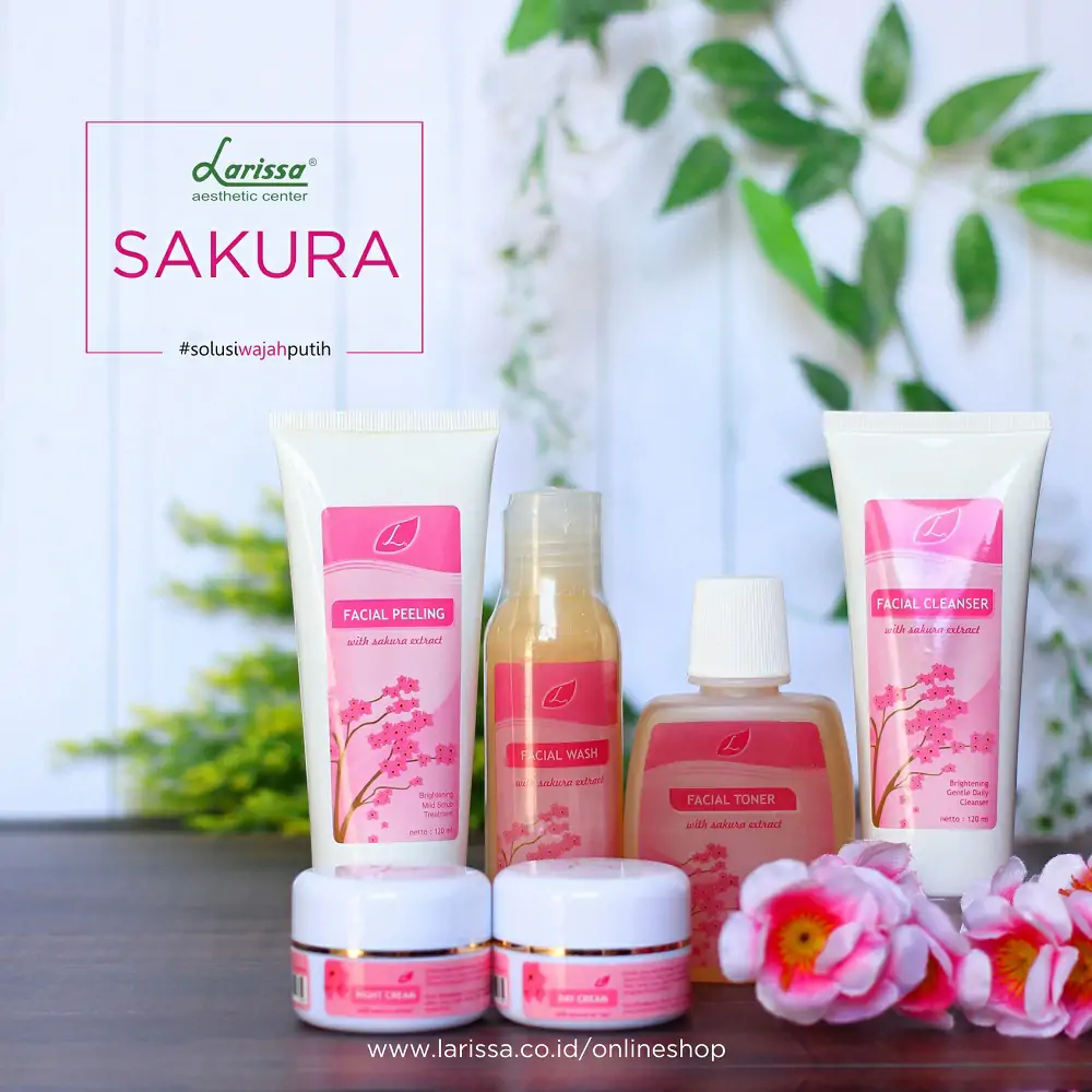 Cerah Alami Bersama Rangkaian Produk Sakura Brightening Series