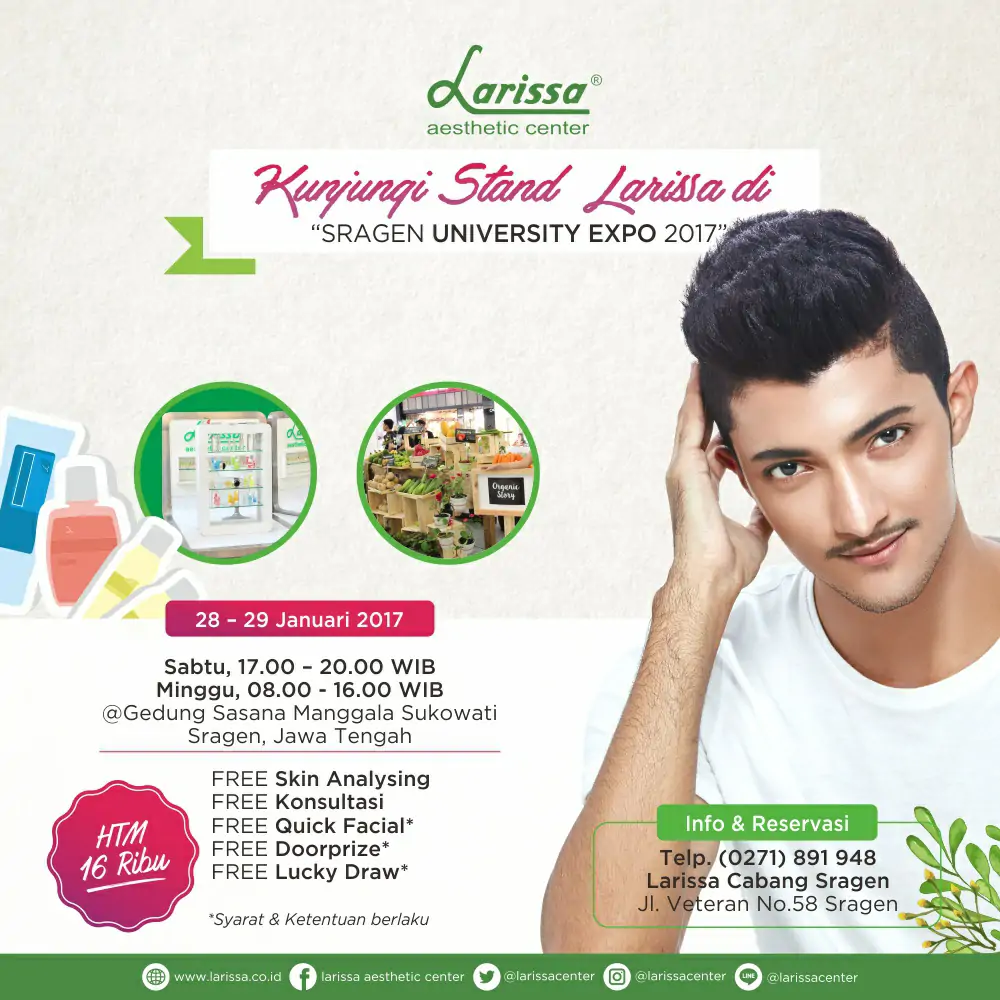Stand Larissa di "Sragen University Expo 2017"