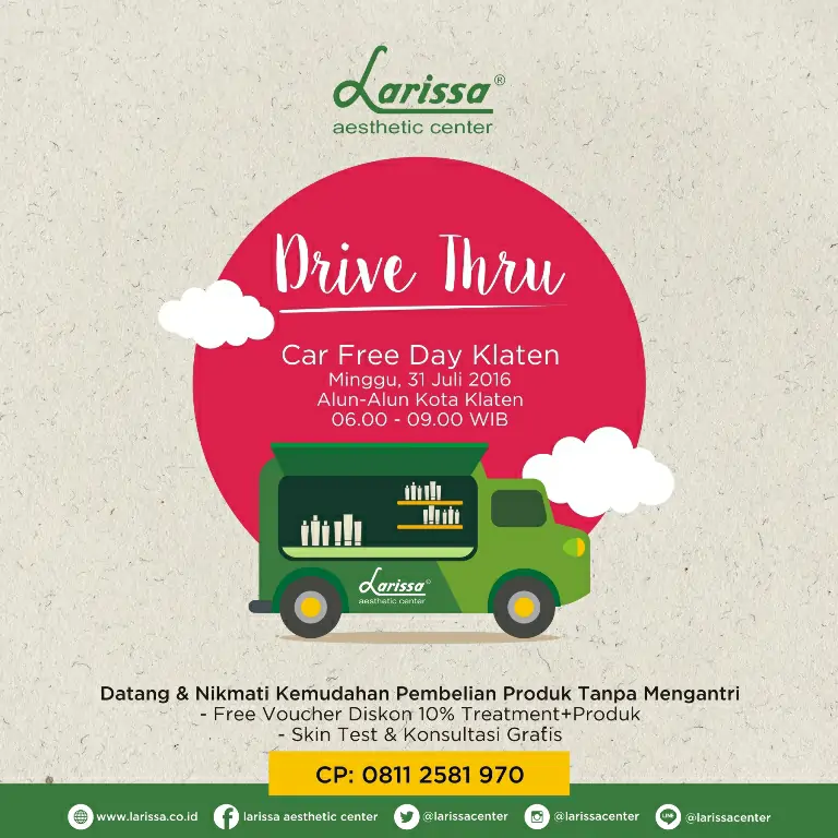 Kunjungi Drive Thru Larissa di CFD Alun-Alun Kota Klaten