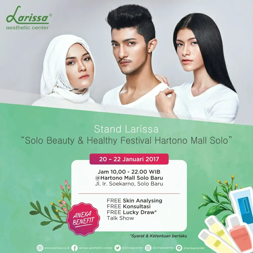 Stand Larissa di Solo Beauty & Healthy Festival Hartono Mall