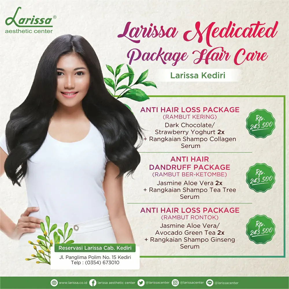Medicated Packed Hair Care Larissa Cabang Kediri