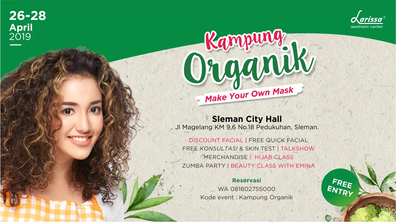 Buat Masker Sendiri Yuk Di Kampung Organik Larissa