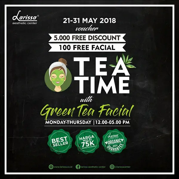 Me Time with Greentea Facial Get Free Voucher & Disc Voucher