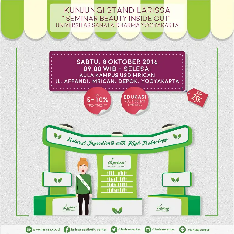 Seminar Beauty Inside Out Bersama Larissa dan USD Yogyakarta