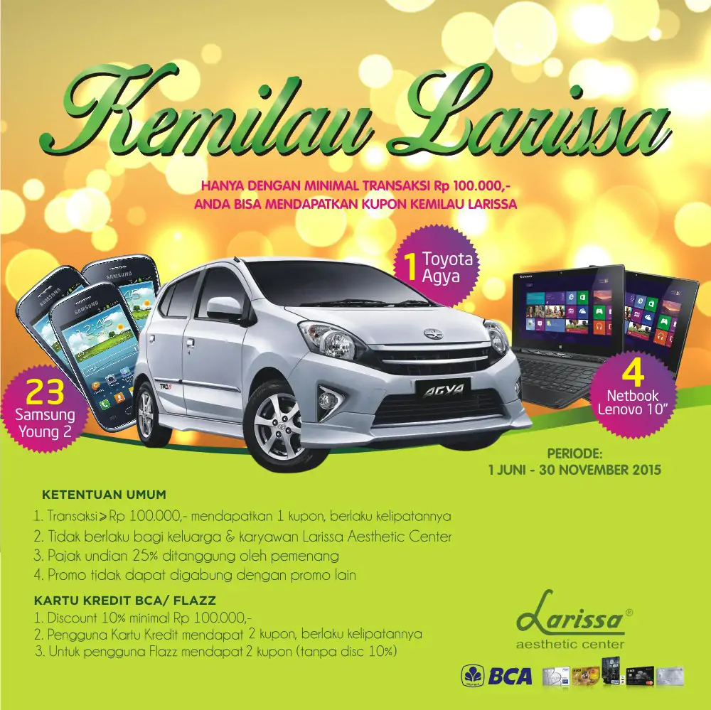 Promo Kemilau 31th Larissa Aesthetic Center