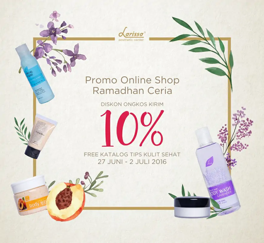 Ramadhan Ceria, Diskon Ongkir 10% Onlineshop Larissa