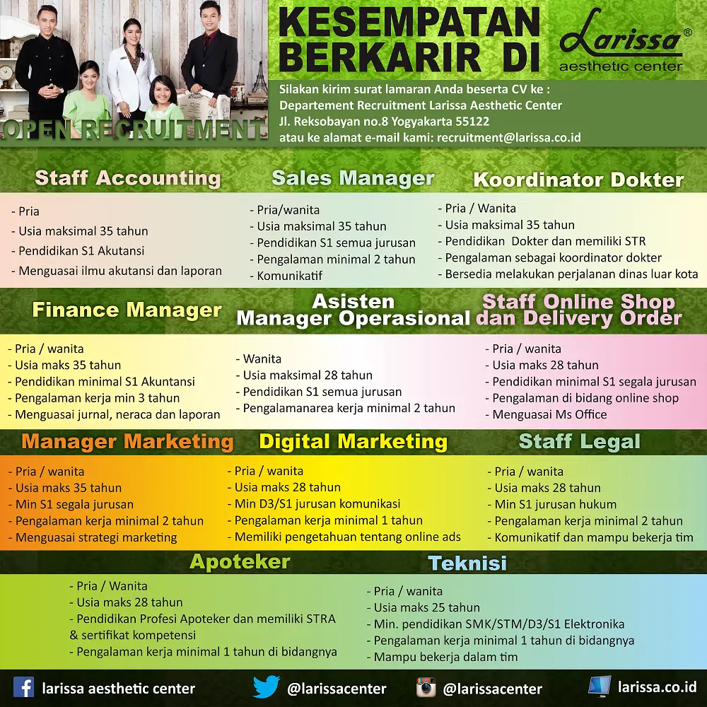 HADIRI STAND LARISSA DI JOB FAIR DISNAKER PROVINSI JAWA TENGAH