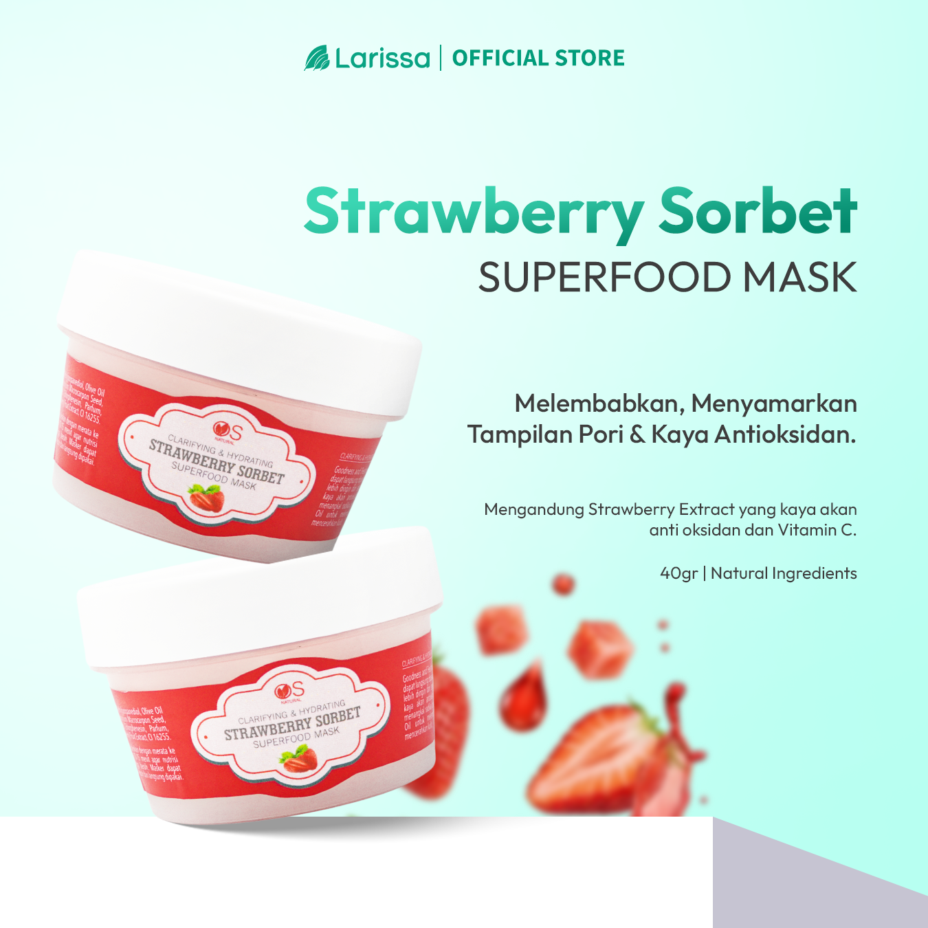 OSN Superfood Mask Strawberry Sorbet