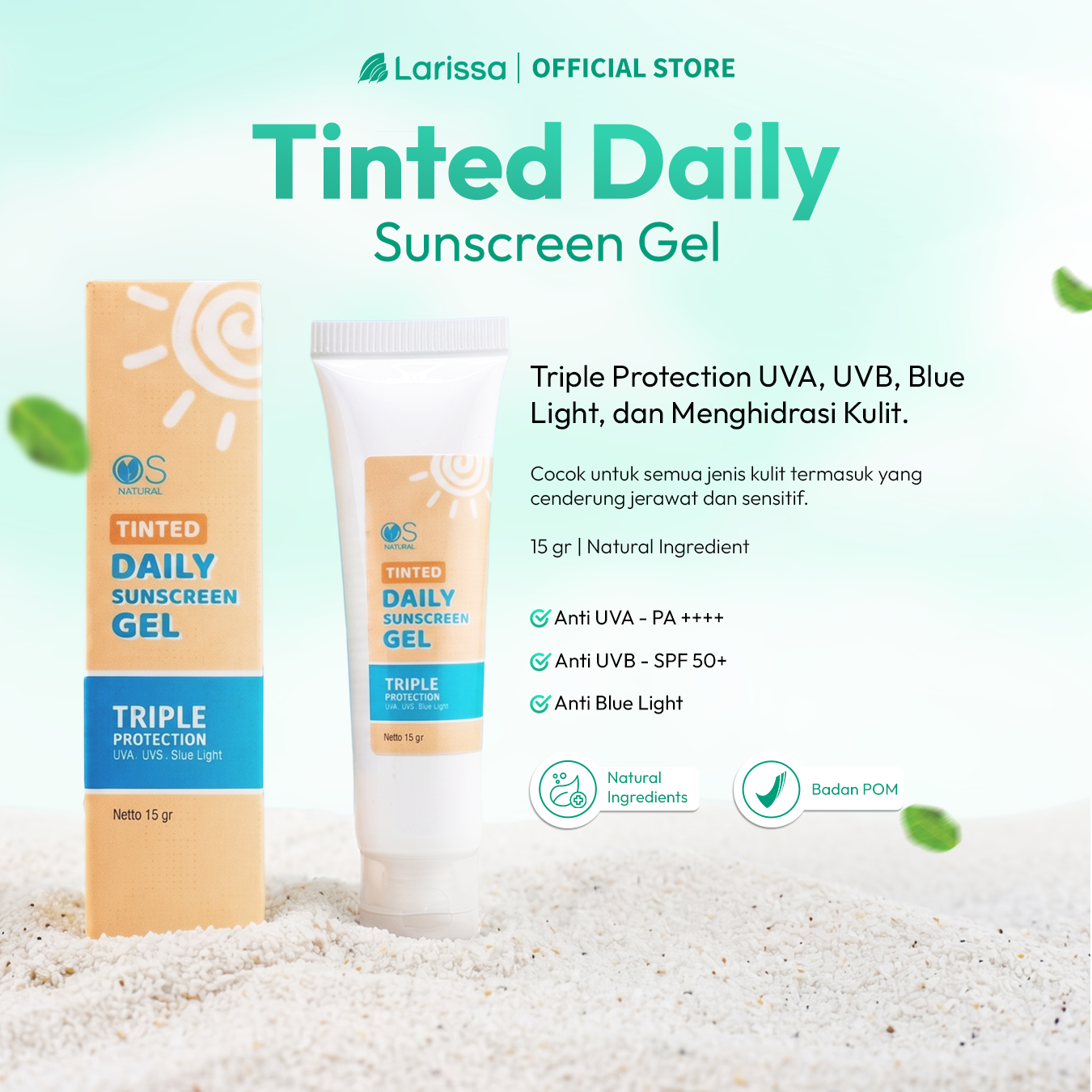 OSN Tinted Daily Sunscreen Gel Beige