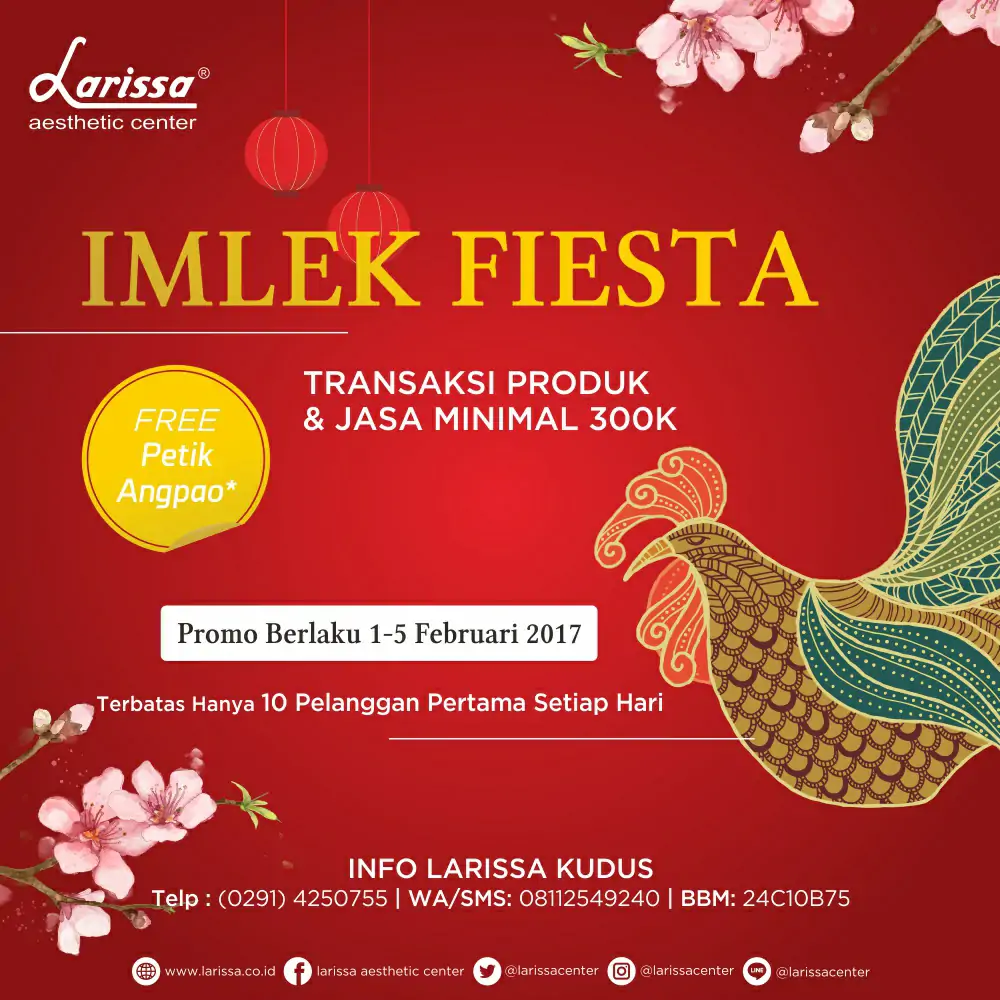 Imlek Fiesta Free Petik Angpao di Larissa Cabang Kudus