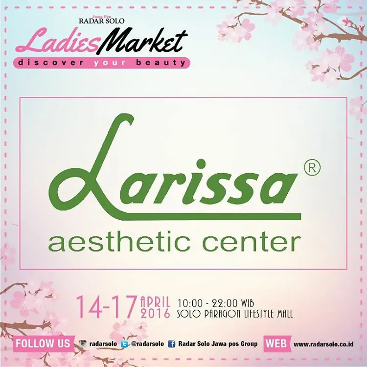 Kunjungi Stand Larissa Aesthetic Center di Solo Paragon Mall