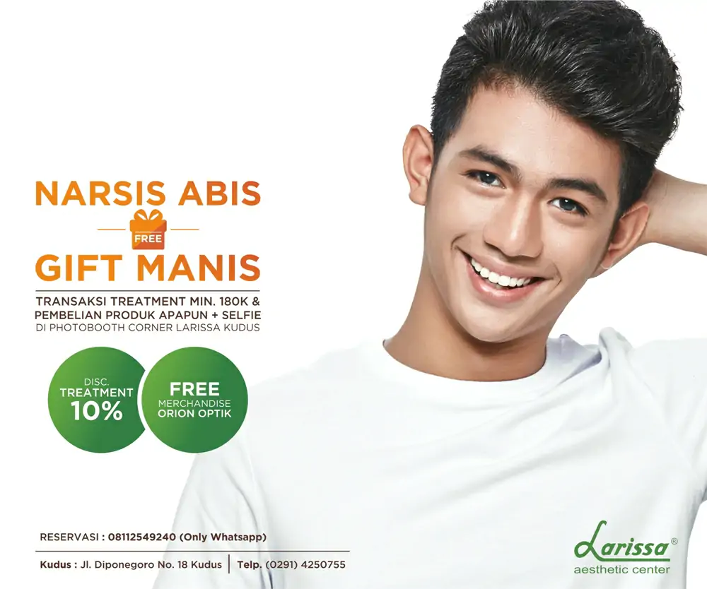 Narsis Abis Free Fift Manis di Larissa Cab. Kudus