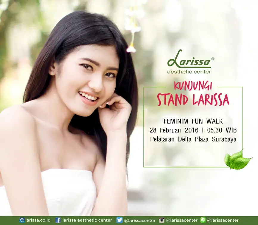 Larissa Hadir di Delta Plaza Surabaya Dalam Acara Feminim Fun Walk