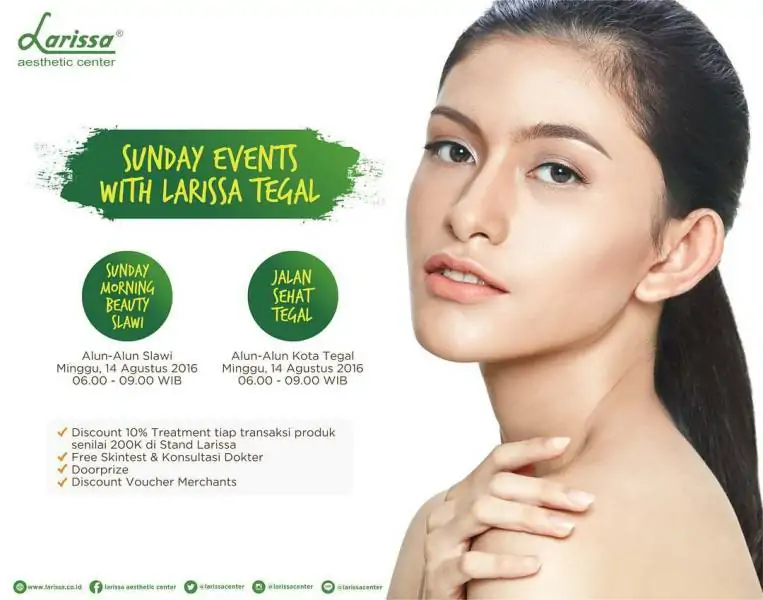 Sunday Morning Beauty Slawi & Jalan Sehat Kota Tegal Bersama Larissa