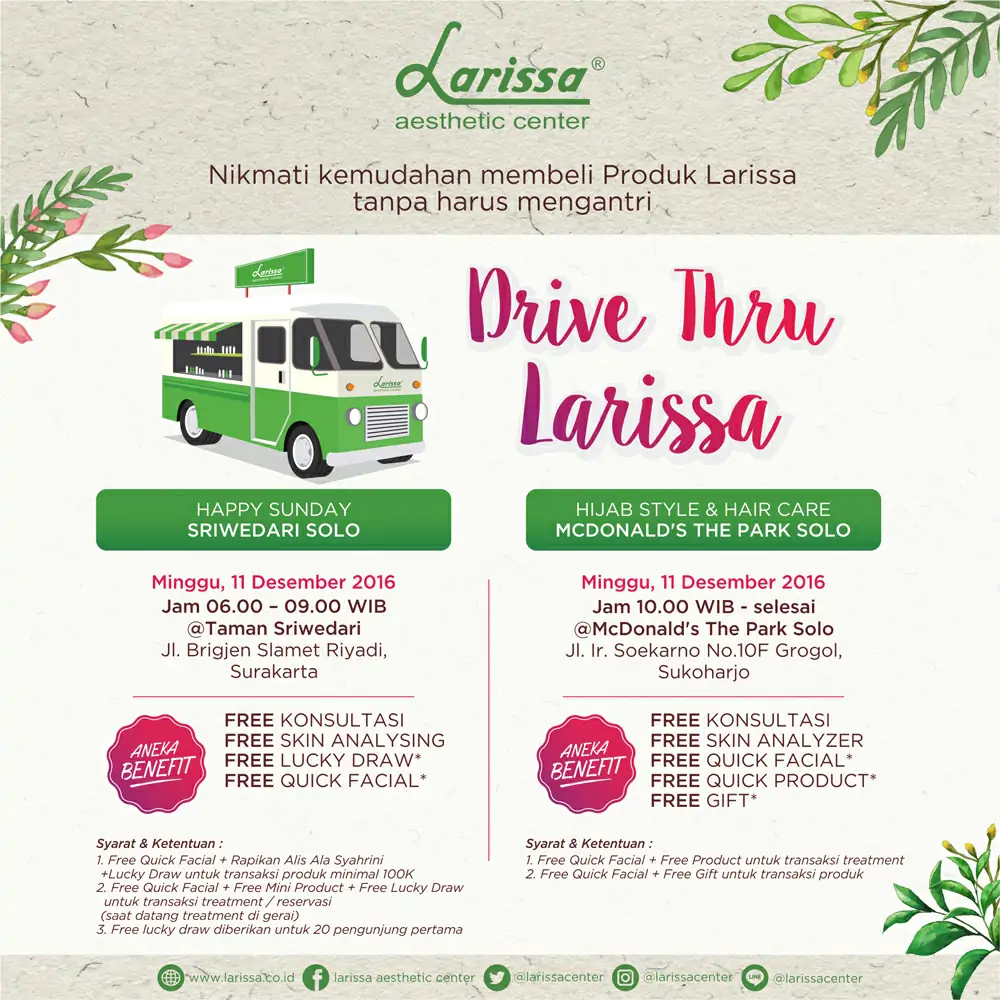 Agenda Drive Thru Larissa di Surakarta