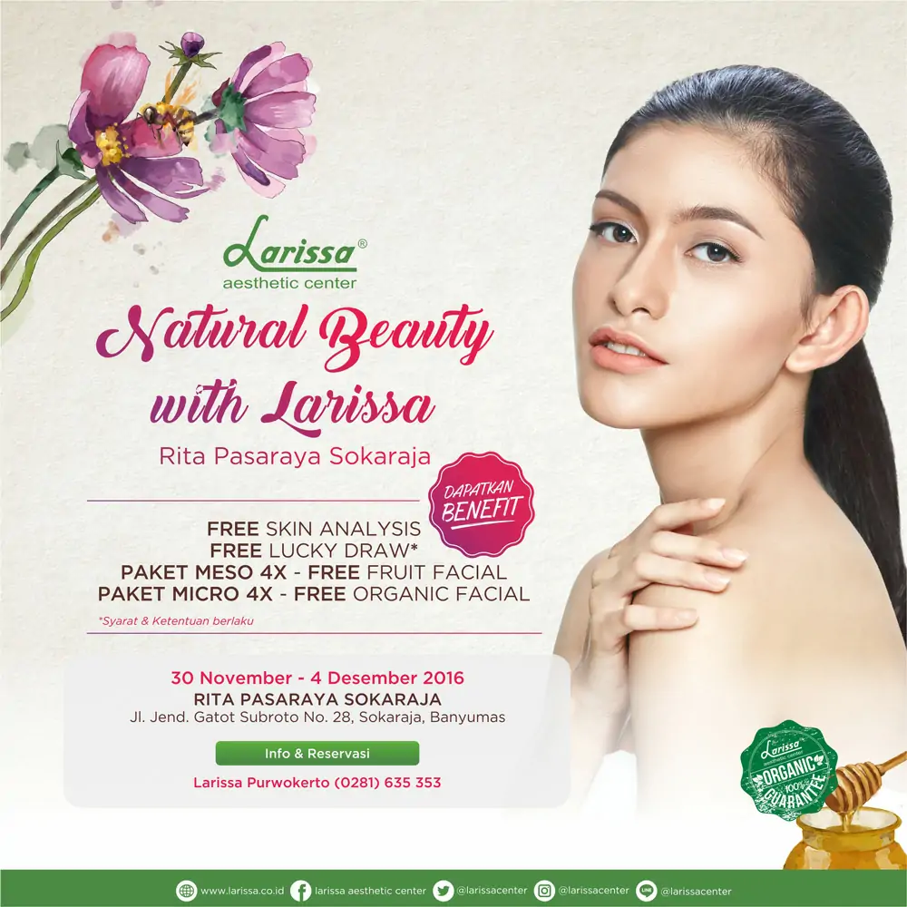 Stand Natural Beauty With Larissa Rita Pasaraya Sokaraja Banyumas