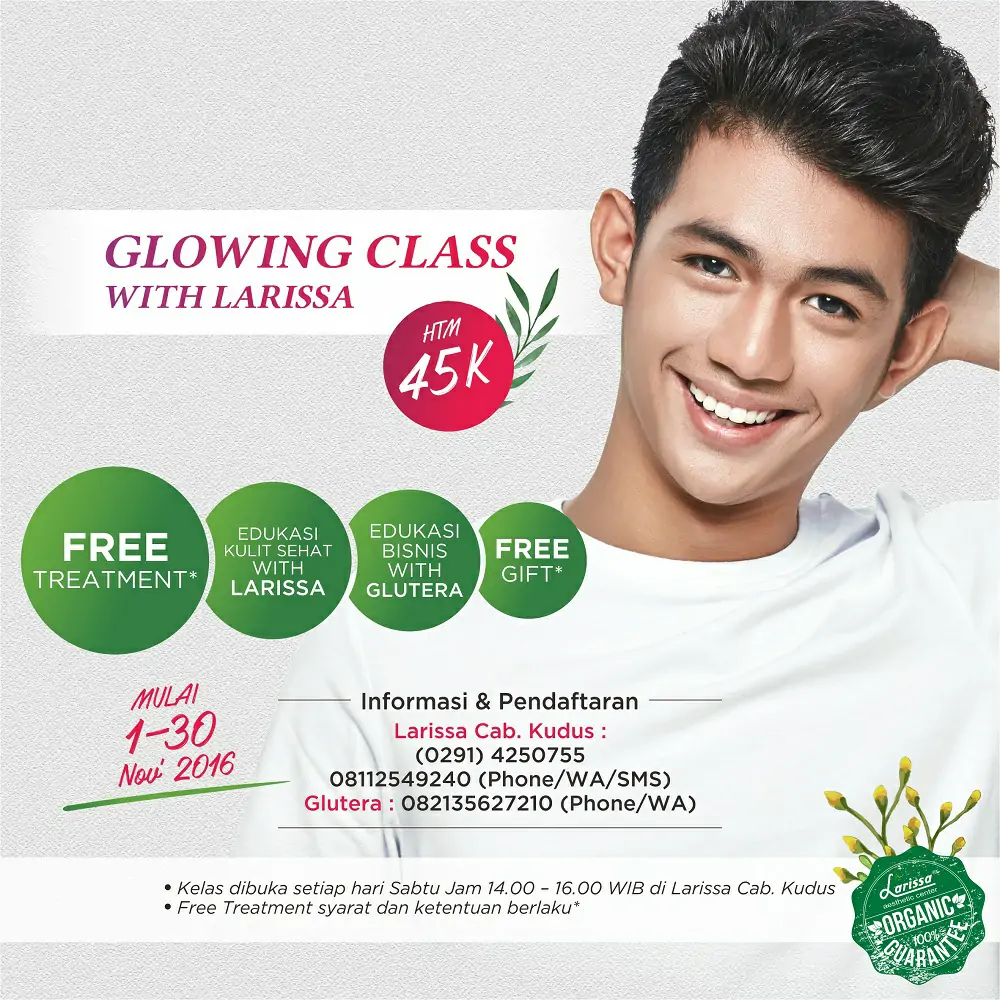 Glowing Class With Larissa Cab. Kudus & Glutera