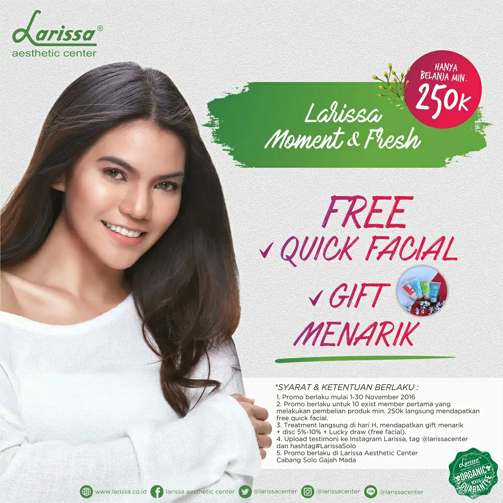 Larissa Moment & Fresh Promo, Larissa Cab. Solo Gajah Mada