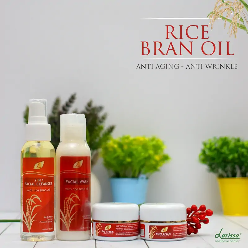 Lawan Tanda Penuaan, Kencang Seketika Dengan Serangkaian New Larissa Rice Bran Oil Series