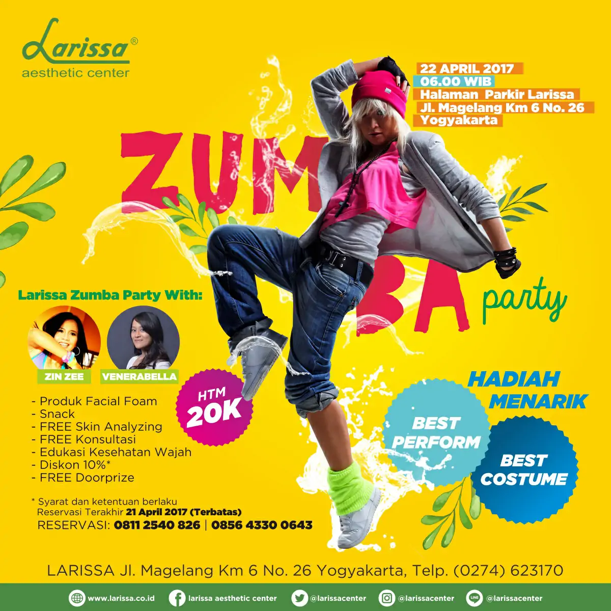 Larissa Zumba Party Memperingati Hari Kartini 2017