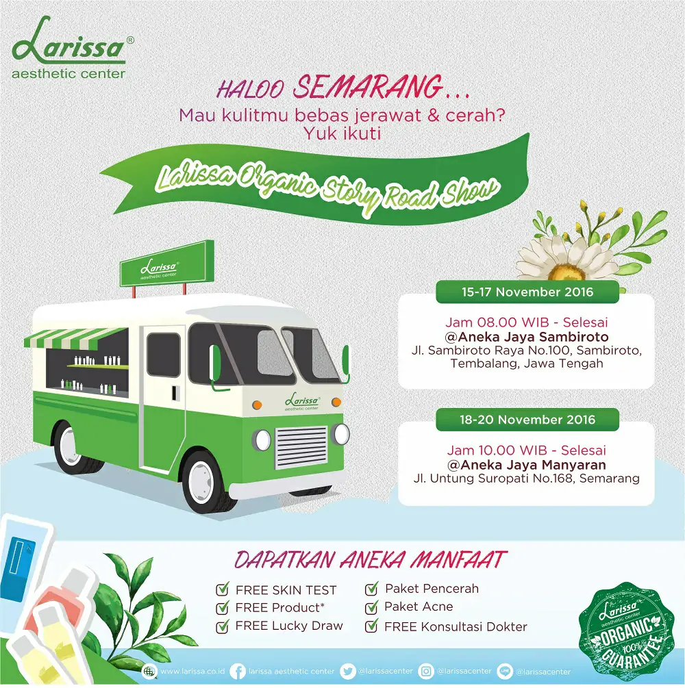 Larissa Organic Story Road Show Semarang