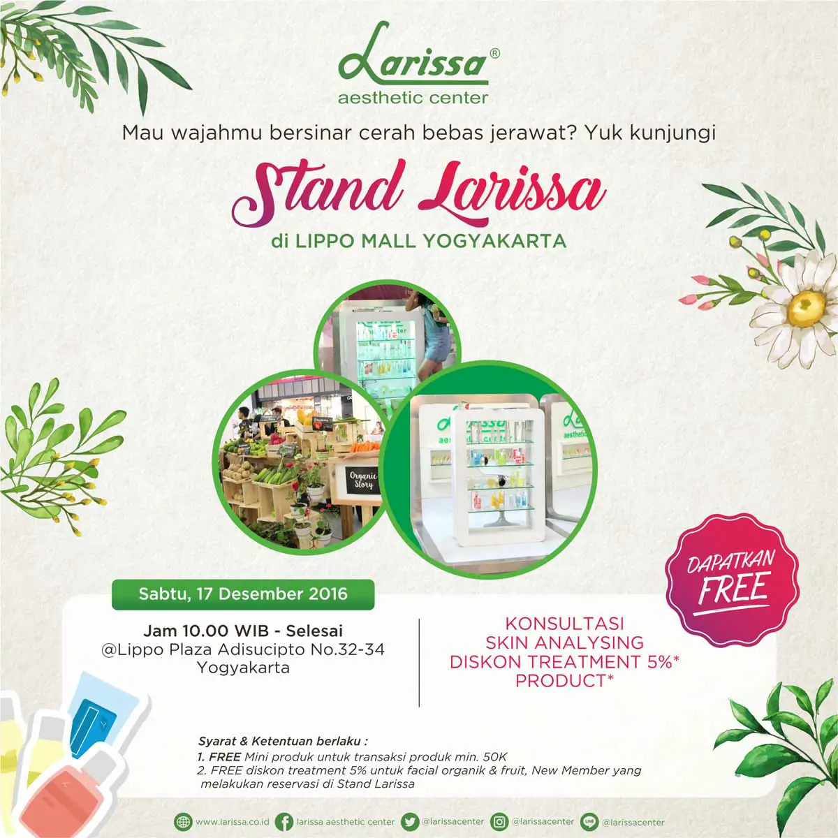 Stand Larissa di Lippo Plaza Yogyakarta