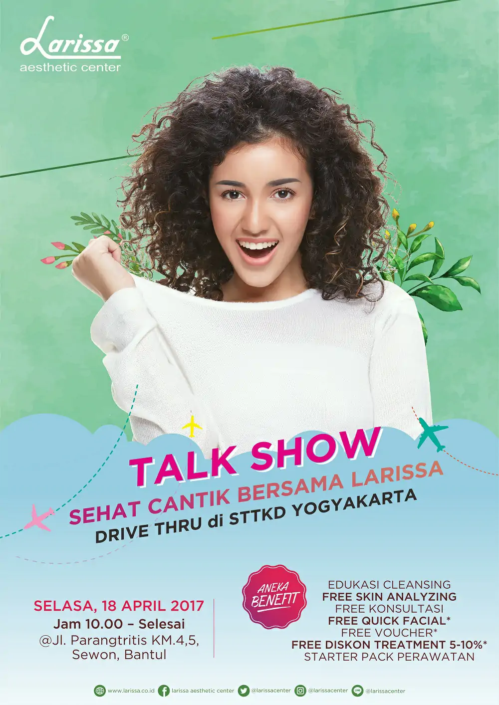 Sehat Cantik Bersama Larissa di STTKD Yogyakarta 18 April 2017