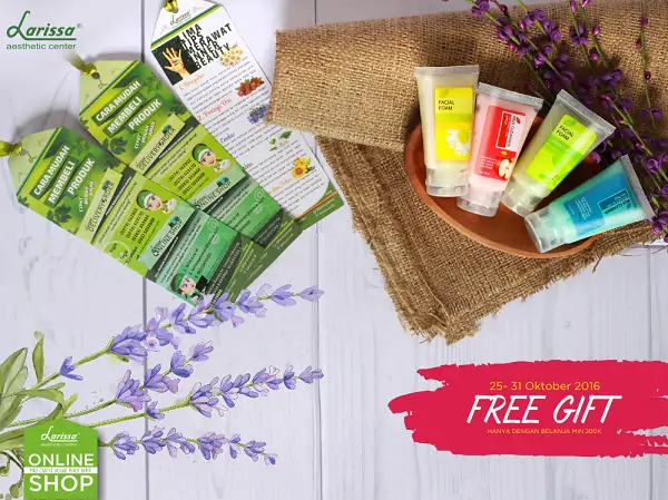 Akhir Bulan Cantik, FREE Gift Cantik di Larissa Onlineshop