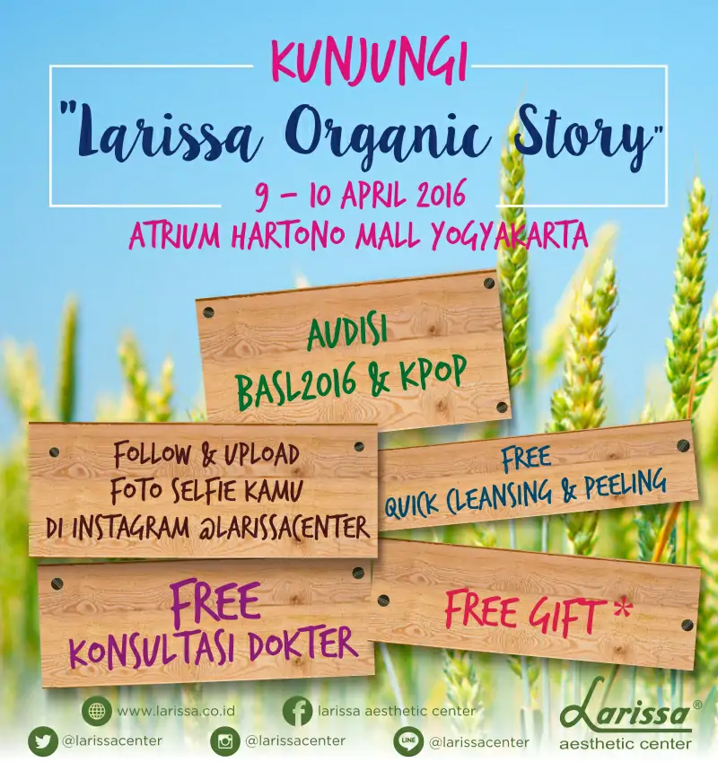 Larissa Organic Story Festival di Hartono Mall Yogyakarta