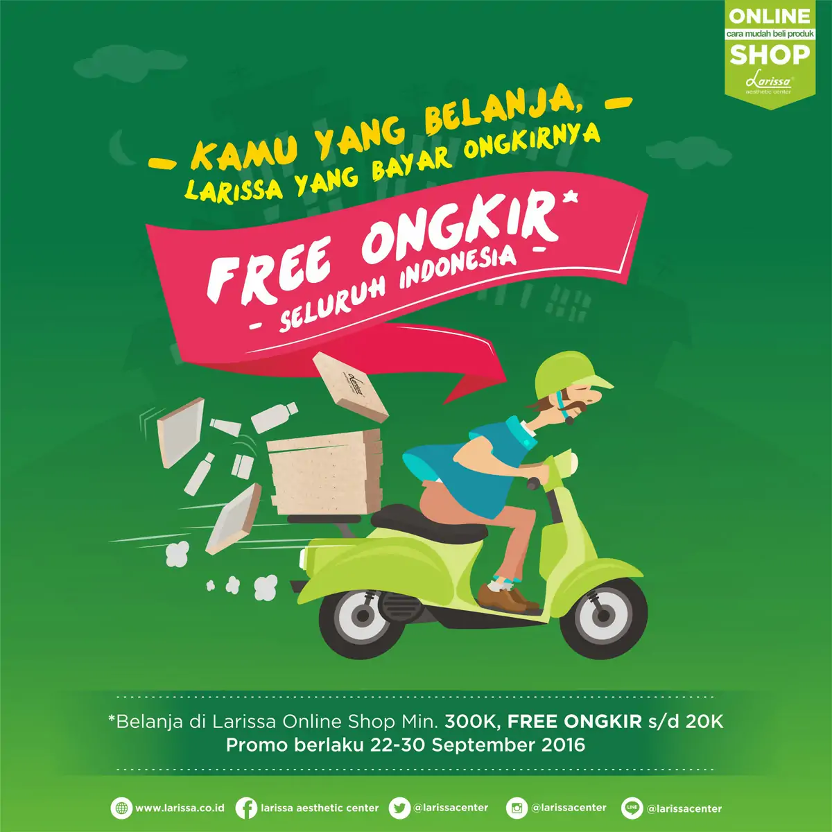 Kamu Yang Belanja, Larissa Yang Bayar Ongkirnya !!