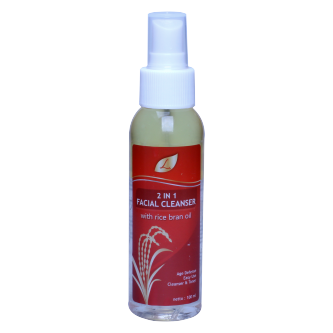 L 2 in 1 Facial Cleanser with Rice Bran Oil
